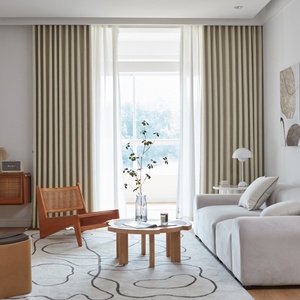 Bán Buôn Khách Sạn Sang Trọng Rèm Cửa 100% Polyester Jacquard Vải Đầy Đủ Màn Mới Quá Trình Thiết Kế Hot Bán Rèm Polyester - Product Image 2