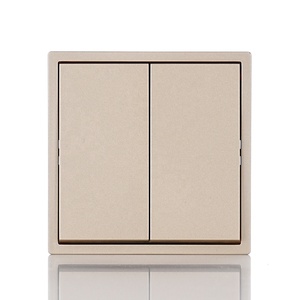 Modern Design <strong>Big</strong> Board 80*80mm 2 Gang 1 Way 2 Way Wall Light Push Button Switches 250v 10a <strong>Ignition</strong> Switch
