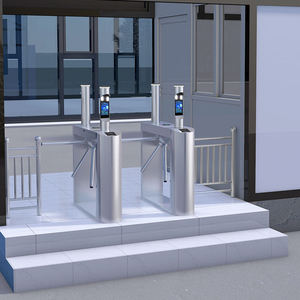 Eos-puertas de entrada de tres rodillos, diseño de puerta de acero inoxidable, acceso al gimnasio, reconocimiento facial, dispositivo de tiempo - Product Image 1