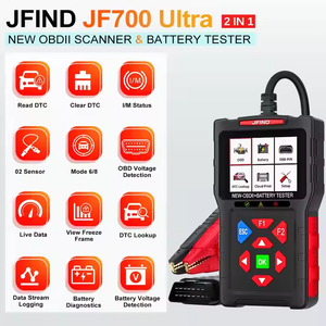 車のOBD2コードリーダースキャナーJFIND JF700超診断ツールクリアエンジン障害修理キットバッテリーヒーステスト付き - Product Image 4