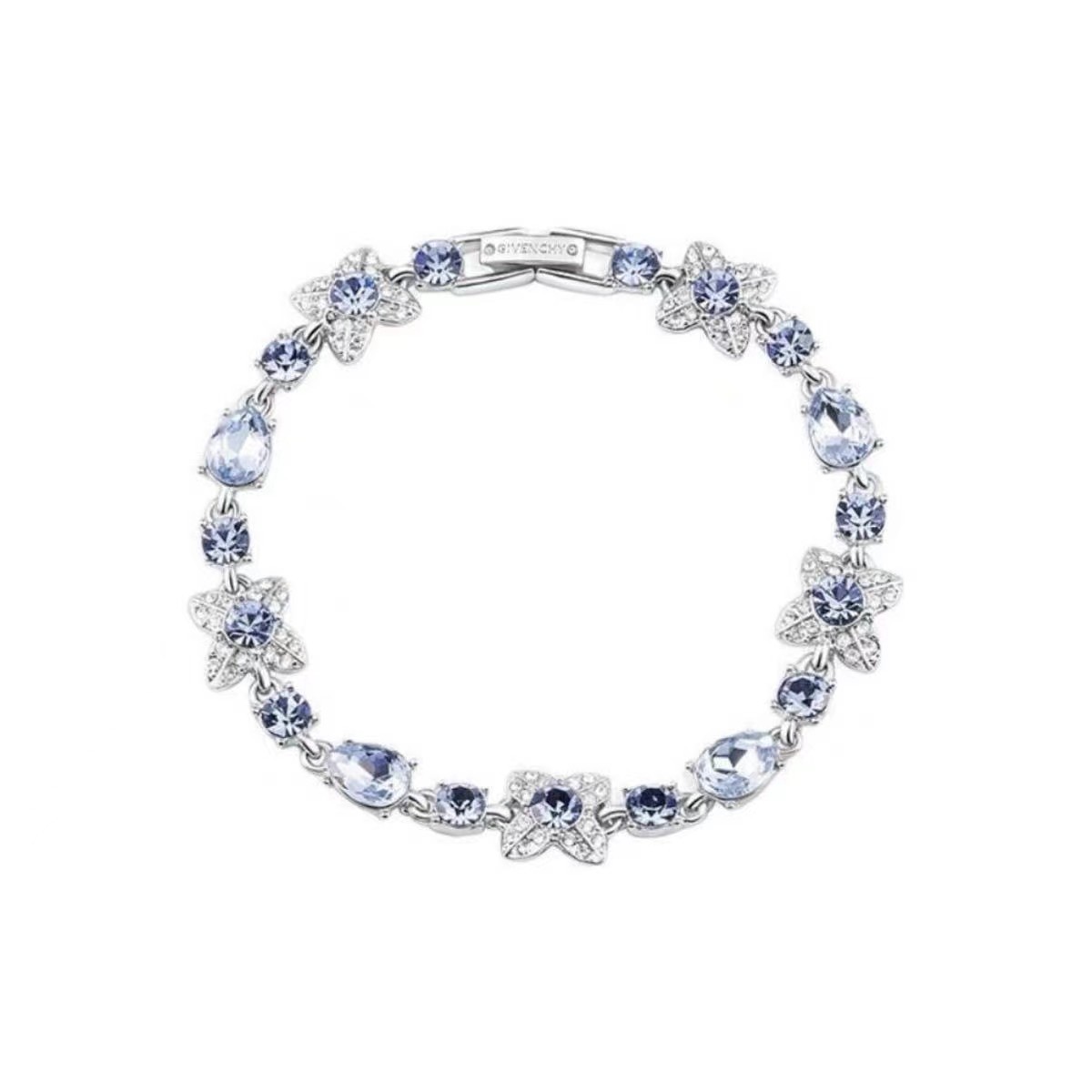 Four-leaf clover platinum blue