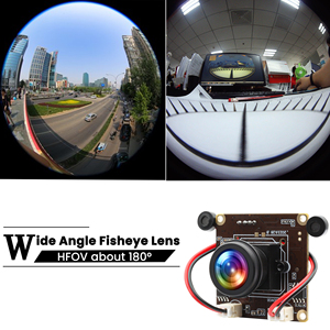 ELP 2592*1944 5MP 30fps USB modulo Fisheye 180 gradi Mini Webcam industriale con microfono per Raspberry PI Jetson Nano