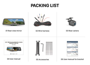 Sony 307 <strong>Sensor</strong> Camera Recording for Car Very High Recording Camera for Car with Backup Camera <strong>Display</strong> - Product Image 6