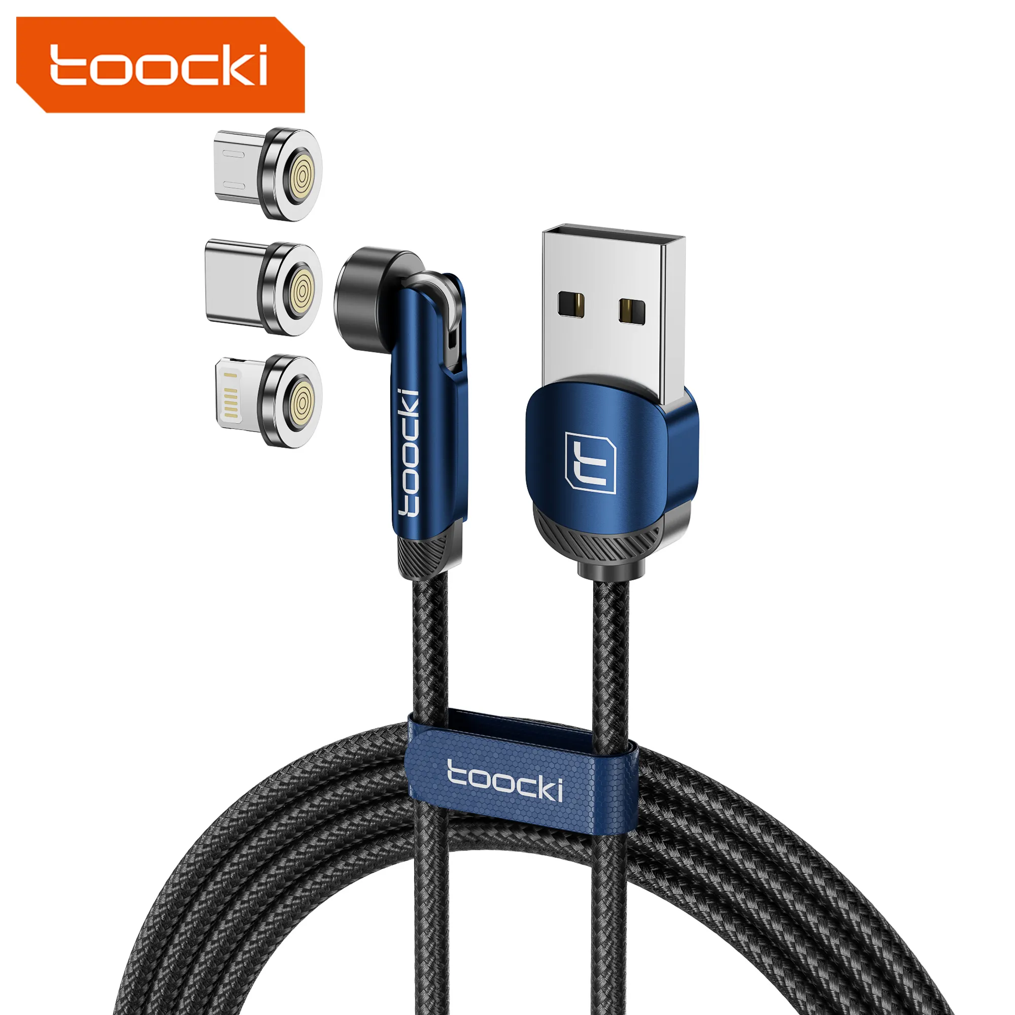 Toocki 3 in 1 3A Micro L c schnelles Aufladen Mobiltelefon Datenkabel magnetisches neues Produkt 2024 Telefonzubehör