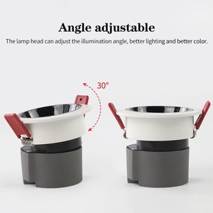アンチグレアIp65防水屋外調光可能埋め込み式LEDシーリングライトダウンライトLEDランプダウンライト - Product Image 5