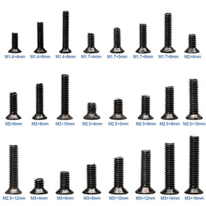 碳钢M1.4 M1.7 M2 M2.5 M3十字平头机螺丝分类交叉沉头机螺丝 - Product Image 3