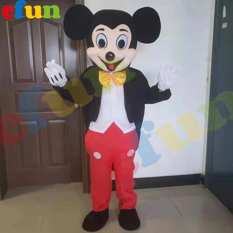 Efun MOQ 1 PC Custom mickey and Minnie Mouse Mascot Costume Handmade mouse mascot costume for sale