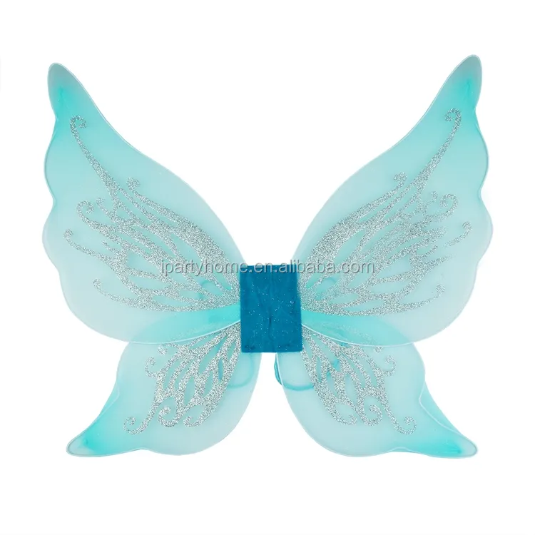 Hot Sale Geburtstags feier Blue Fairy Dekorationen Flügel Set Schmetterling Dekorationen Hochzeits dekoration