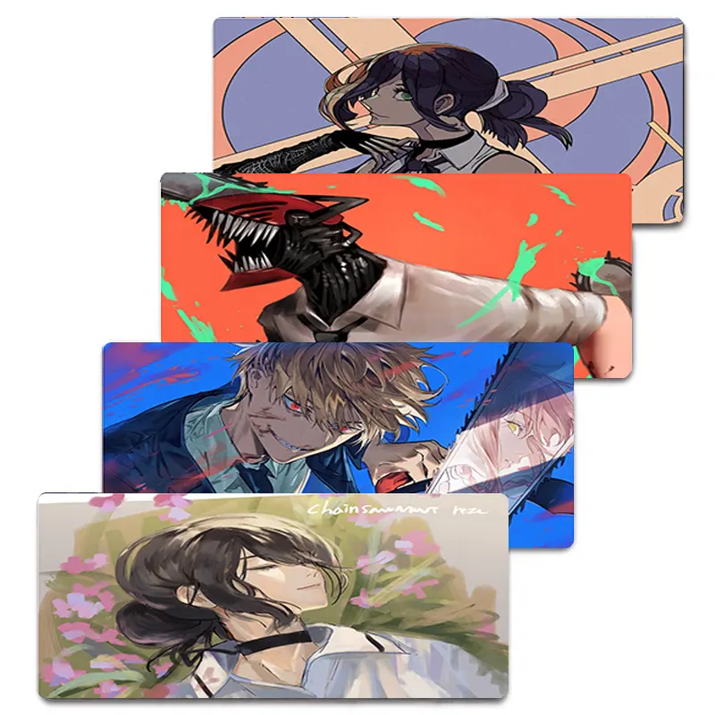 Fashion Chainsaw Man cool hot selling Big mousepad Wholesale Foldable Custom Mouse pad gaming mousepad Rubber Large mouse mat