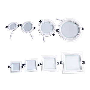Yeni ürün 3 renk bir kare yuvarlak 6w 12w 18w 24w tavan ışık gömme Smd cam Led Panel AYDINLATMA - Product Image 3