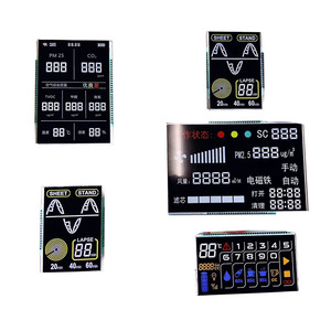 Connettore PIN monocromatico a 7 segmenti a 6 cifre personalizzato Display LCD tipo VA per sistema di controllo aria condizionata - Product Image 2