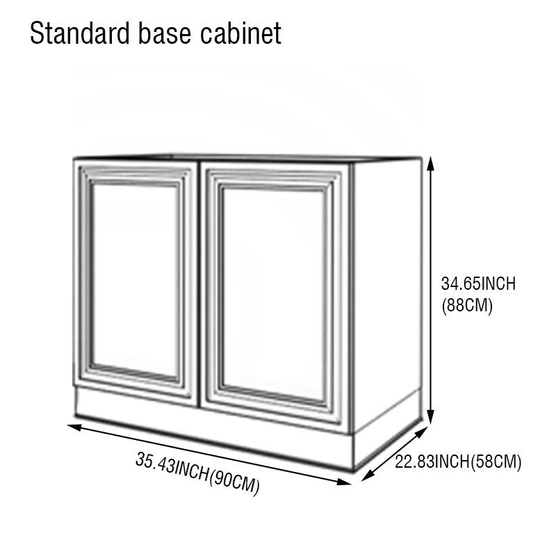 88*90*58 cm Base standard per mobile