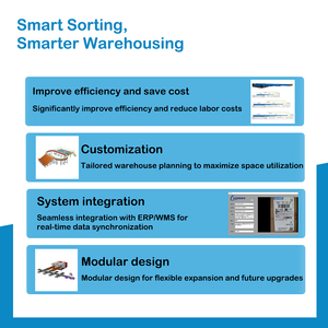 DWS sistemi boyutlandırma, tartım ve barkod okuma ile makine otomasyon kemer sıralama sistemi sıralama - Product Image 4