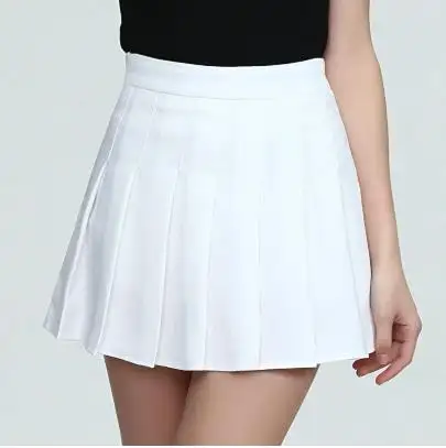 Оптовая продажа, женская модная плиссированная юбка с высокой талией, плиссированная теннисная юбка