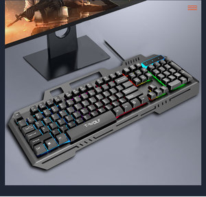 T-WOLF T16 <span class=keywords><strong>Keyboard</strong></span> Gaming lampu latar LED, Esports kabel USB grosir - Product Image 2