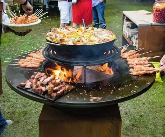 Barbecue barbecue in metallo da giardino unico di vendita calda