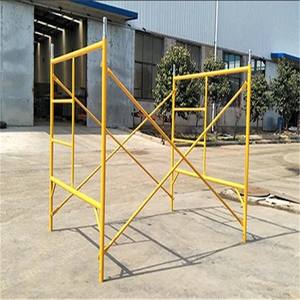 Andamio de Marco H de acero bien soldado Metal tubular usado Walk Through H Tipos de andamio X Frame Set Sistema Soporte Precio - Product Image 3