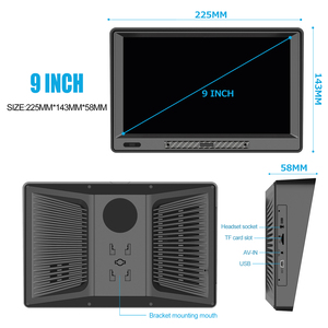 Navegador GPS portátil PND WINCE6.0 Sistema 8 + 256GB Reproductor de pantalla táctil de 9 pulgadas Android Radio Bluetooth Navegación GPS - Product Image 2