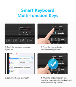 Teclado inalámbrico portátil barato de 78 con panel táctil Mini USB 3,0 Compatible con interruptor rojo azul Compatible con tabletas