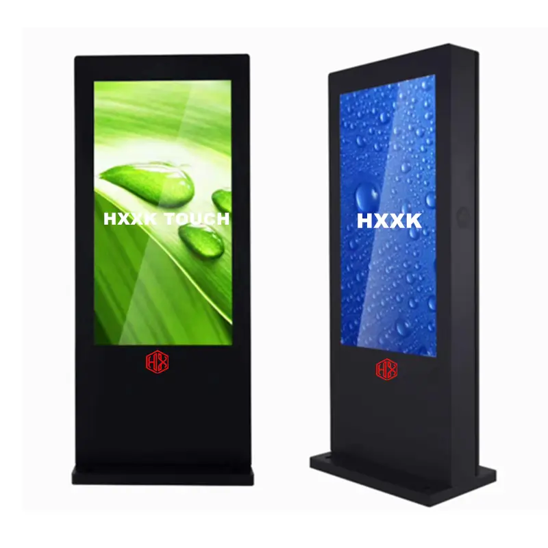 HXXKIPSフロアスタンド4klcd広告デジタルサイネージとインタラクティブなAndroidシステムを表示垂直WIFIタッチスクリーンキオスク