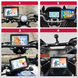7 Inch Portable <strong>GPS</strong> Navigator Monitor Car/Auto Apple CarPlay <strong>Android</strong> Waterproof M7 Touch Screen LCD Display Compatible Motorbike - Product Image 3