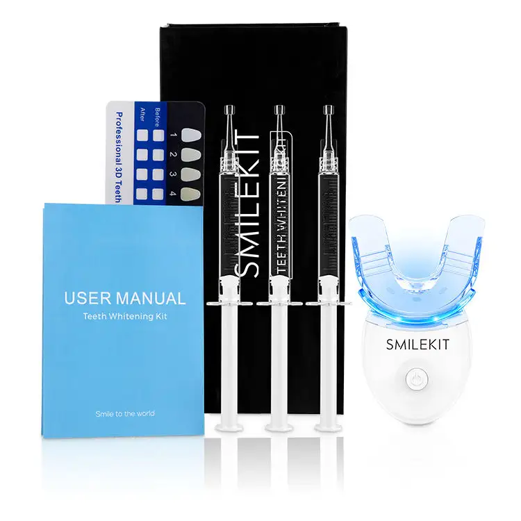 Prezzo di fabbrica dentale Led luce denti Kit di sbiancamento gel penna ombra guida sbiancante kit personalizzato per la casa/clinica utilizzata