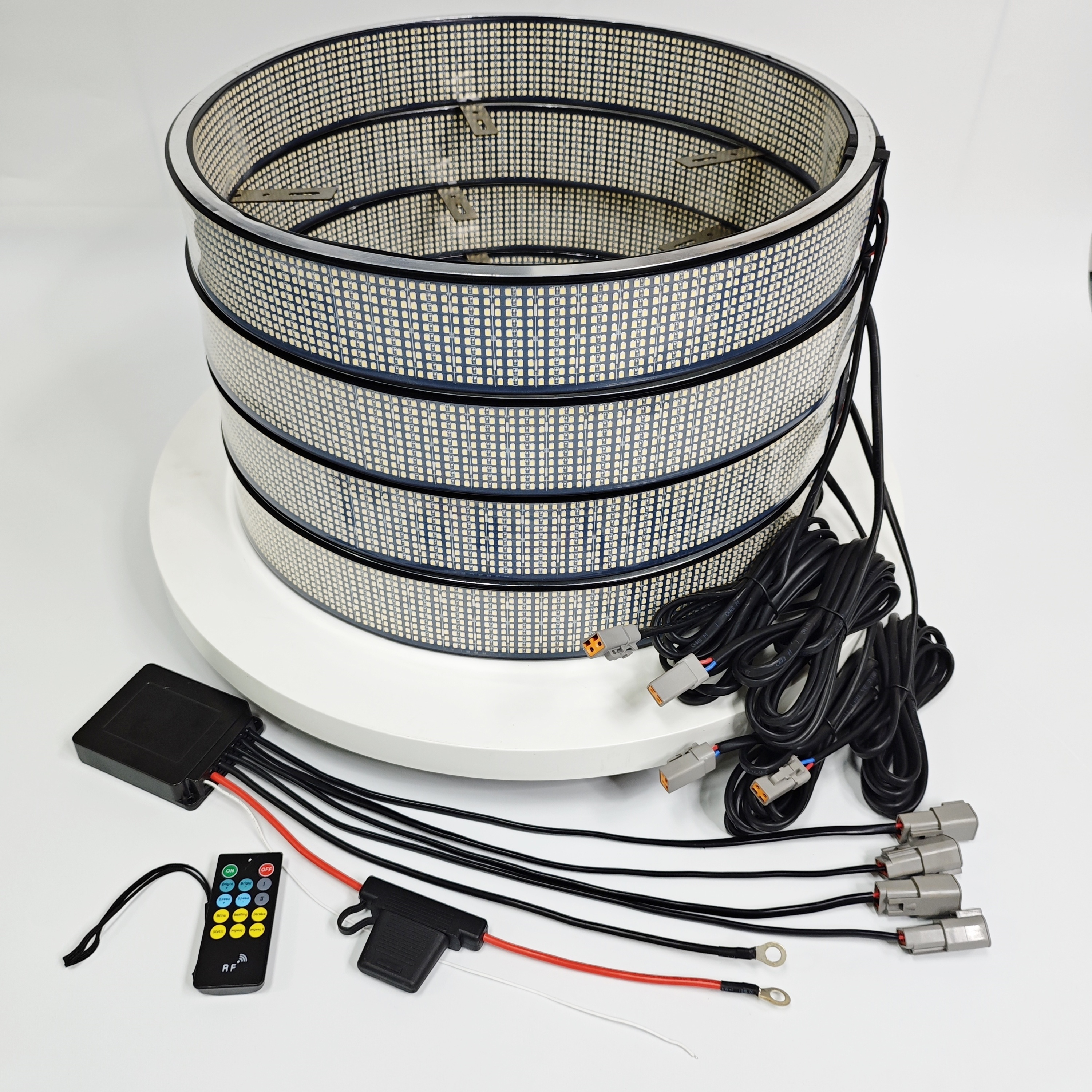 10 file interne ed esterne bianche (2835 LED)