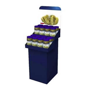 Freistehende Retail Snacks Pop Up Wellpappe Boden Display Stand Custom Retail Store Karton Regal - Product Image 3