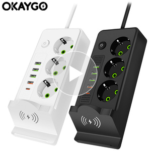 Opción de carga profesional Uso en la oficina Extensión de toma de corriente USB con enchufe múltiple para oficinas - Product Image 1