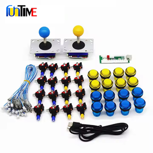 DIY <strong>Arcade</strong> Cabinet Kit Zero Delay USB Encoder to PC 8Way Joystick Diy Kit LED Push Button for Game <strong>Machine</strong> - Product Image 4