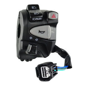 Phụ kiện xe máy-công tắc bật tín hiệu tay lái bên trái sửa đổi vật liệu nhựa Flash đôi - Product Image 1