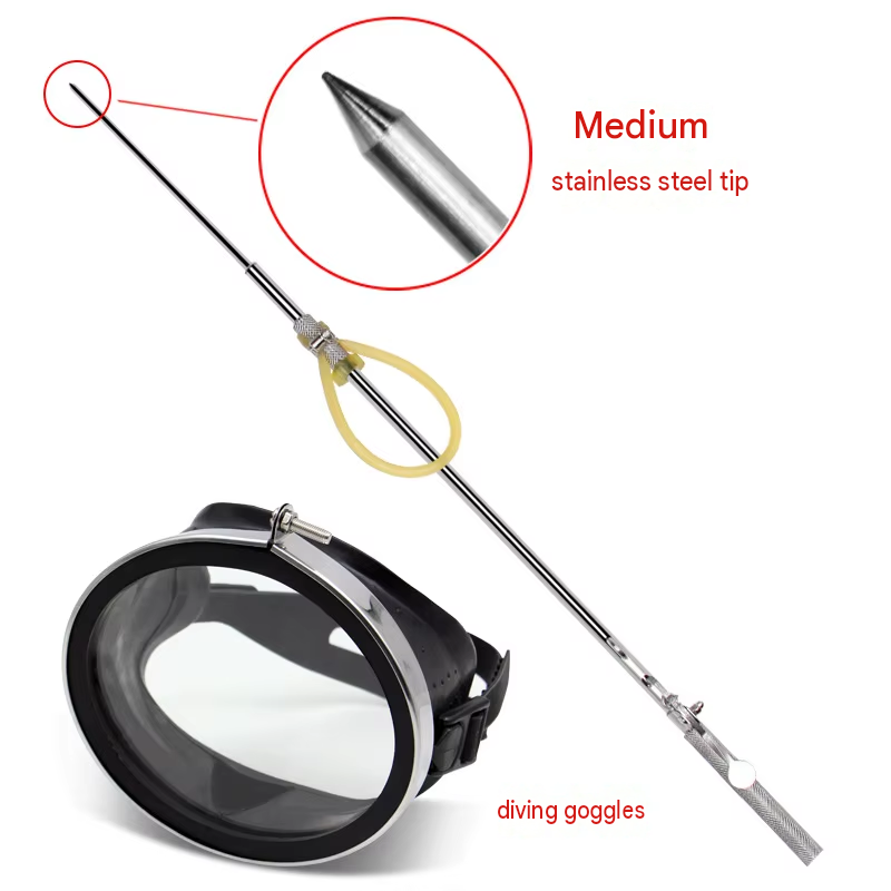 Stainless steel medium diving mask-1 piece-2 rubber bands