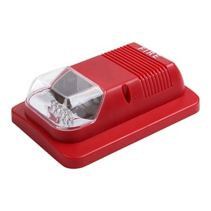 מערכת זיהוי אש ומערכת אזעקה 12VDC 24V סאונד ואור אזעקת אש סירנת אזהרה