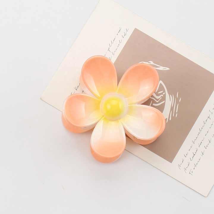 Hot Selling New Design Fashion Color Flower Hairpin Girl Popular Hair Claw Clip