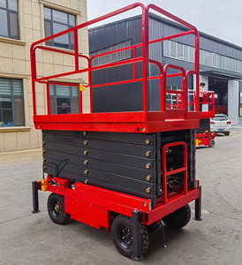 Platform pengangkat gunting listrik hidrolik, kapasitas 4m 6m 8m 10m 12m 14m 16m 18m 500kg - Product Image 2