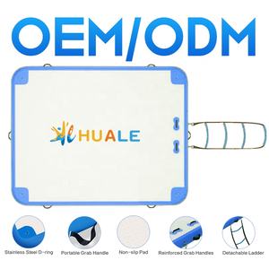 HUALE Professional Yacht Water Mat Island Ponton galleggiante gonfiabile aria galleggiante piattaforma di nuoto <span class=keywords><strong>Dock</strong></span> - Product Image 3