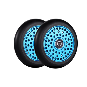 サプライヤー子供用アルミニウム合金フォージ5スポークカバープラスチック足大人キックビッグ130mm125mm 110mm子供用ホイールスクーター