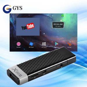 Android TVスティックAmlogic S905Y2 X96SクアッドコアAndroid 8.1 DDR4 2G/4G ROM 16G/32G Android TV BOX/ドングル - Product Image 1