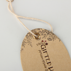 Diseño de logotipo, marca personalizada, etiquetas oscilantes, ropa, ropa, etiquetas colgantes con cuerda - Product Image 5