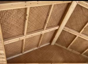 Trần Nội Thất Vật Liệu Trang Trí Dệt Lá Cọ Thảm Tấm Nhân Tạo Mây Tre Dệt Tấm - Product Image 5