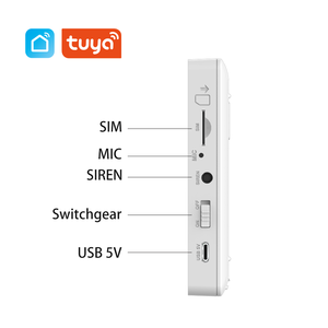 PGST Tuya Sistema de alarma de seguridad para el hogar inteligente Kit de control remoto inalámbrico con sensor de contacto Material ABS Red WIFI - Product Image 6
