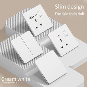 สวิตช์ UK และช่องเสียบ USB C ชนิด C ที่ชาร์จพอร์ตติดผนังกระแส13แอมป์ปลั๊กซ็อกเก็ตพร้อม USB ยังไม่มีคำวิจารณ์ - Product Image 2