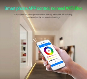 Беспроводной контроллер с Wi-Fi и управлением со смартфона, контроллер для световой ленты, синхронизация с голосовым управлением, работает с Alexa Google Assistant IOS Android Mi Light