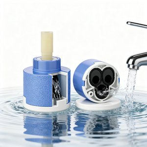 Chất Lượng Cao Phòng Tắm Hiện Đại 35 Phẳng Góc Gốm Kín Nhựa Lõi Van Áp Lực Cao Dễ Dàng Làm Sạch Vòi Nước Hộp Mực Vòi Nước - Product Image 2