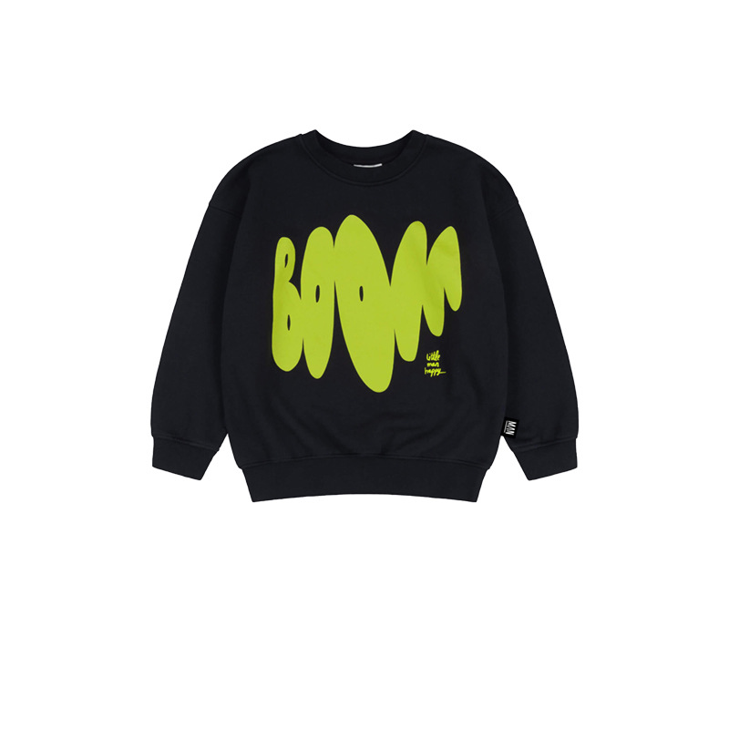 Sweat à capuche boom noir Lmh