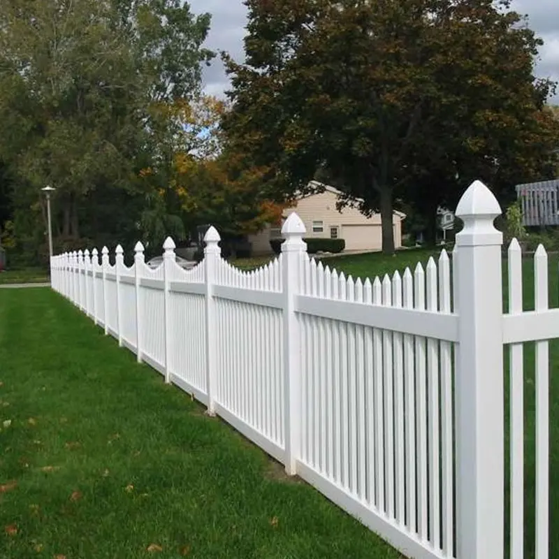 Recinzione in pvc da giardino viny con picchetto bianco a bassa manutenzione Fentech