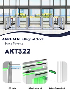 ANKUAI riconoscimento del volto del cancello automatico dell'oscillazione di sicurezza portone della barriera per il controllo di accesso della costruzione di affari e dell'aeroporto - Product Image 5