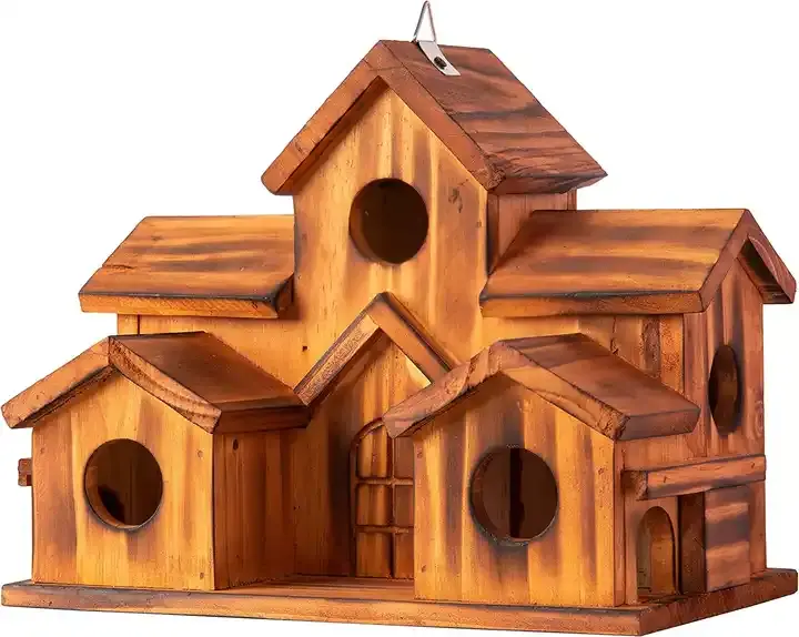 좋은 가격 사용자 정의 창조적 인 나무 새 둥지 단단한 나무 상자 빈티지 둥지 상자 튼튼한 새 집