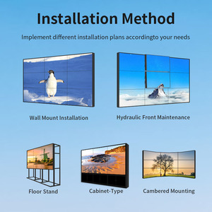 Monitoring <strong>LCD</strong> <strong>Display</strong> Tv 4K 55&quot; Panel Mount <strong>Controller</strong> Splicing Screen Bracket Digital Video Wall