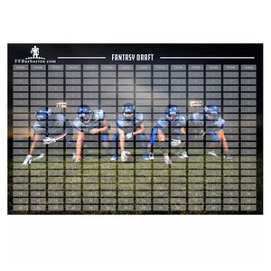 Le plus grand 6 'X 4' Fantasy Football Draft Board Kit Enduit Art Paper Poster Gravure Printing - Product Image 5